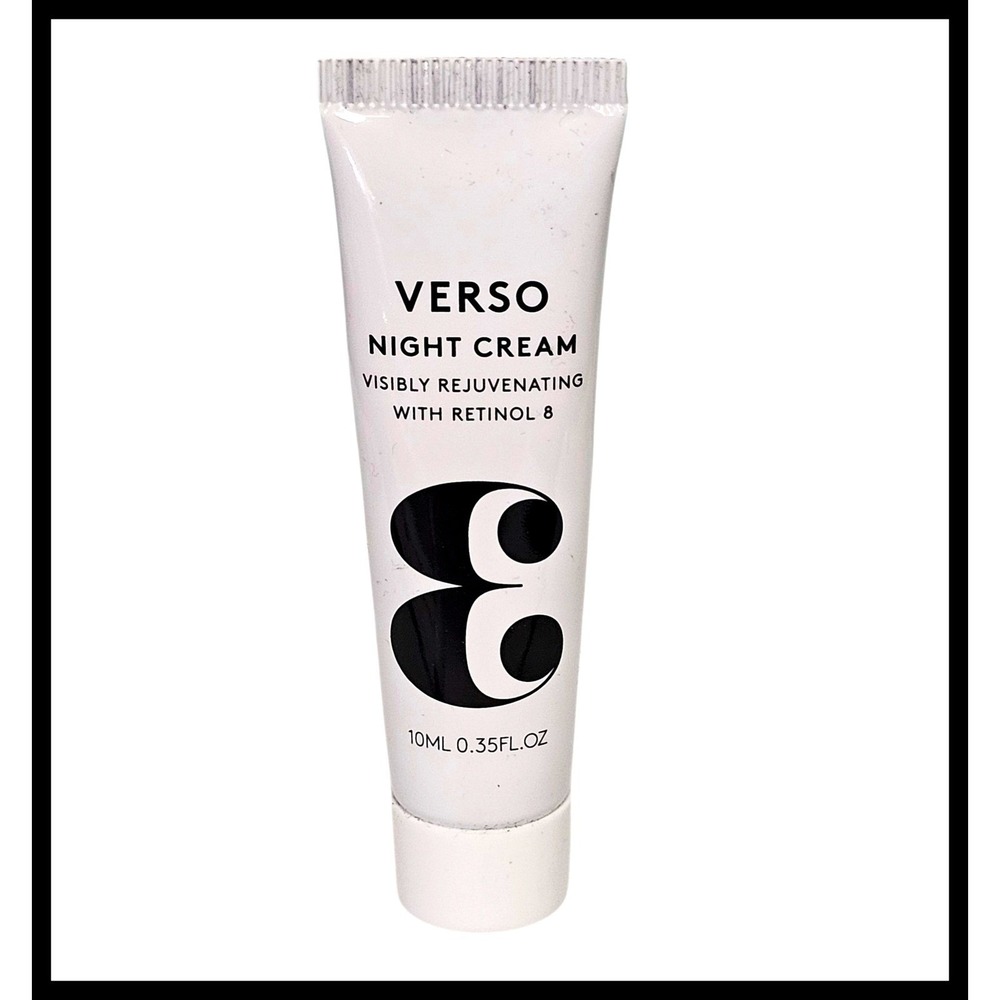 Verso Night Cream Visibly Rejuvenating with Retinol 8, 10ml 0.35fl oz Travel Siz